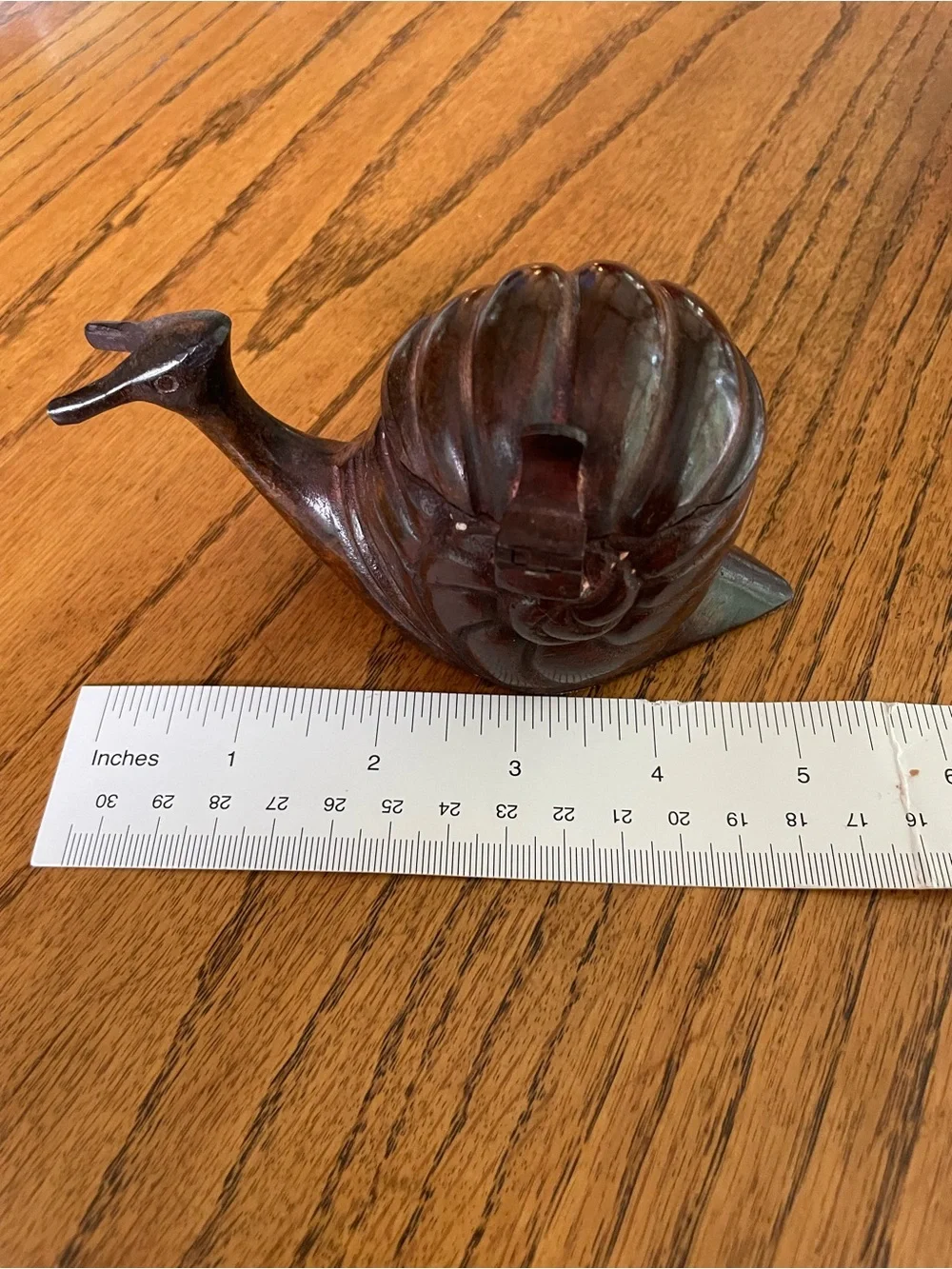 Vintage DEPT 56 Metal Snail TeaLight Candle Holder